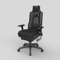 Ergonomische bureaustoel, kleur zwart en wit