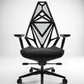 Ergonomische bureaustoel, kleur zwart en wit