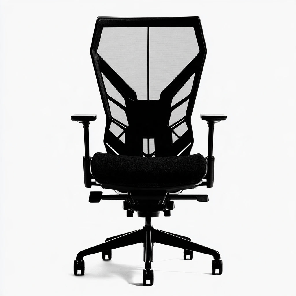 Ergonomische bureaustoel, kleur zwart en wit