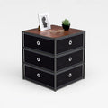 Bureau-organizer met vier niveaus, kleur zwart