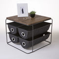 Bureau-organizer met vier niveaus, kleur zwart