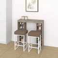 Eetkamerset met tafel en stoelen, kleur grijs